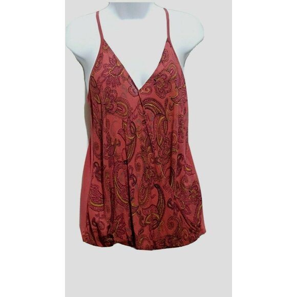 Maurices Tops - Maurice's Women's Top Small Dusty Rose Pink Crossover Crinkled Lace Detail